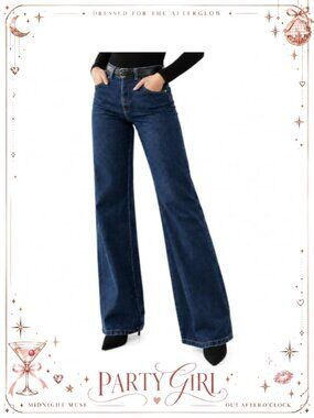 High Waisted Stretchy Straight Leg Jeans Slim Fit Pants